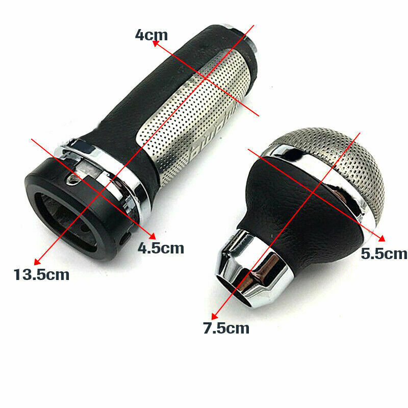 Manual Gear Shift Knobs Car Gear Stick Knob Shifter Hand Brake Sleeve Handbrake