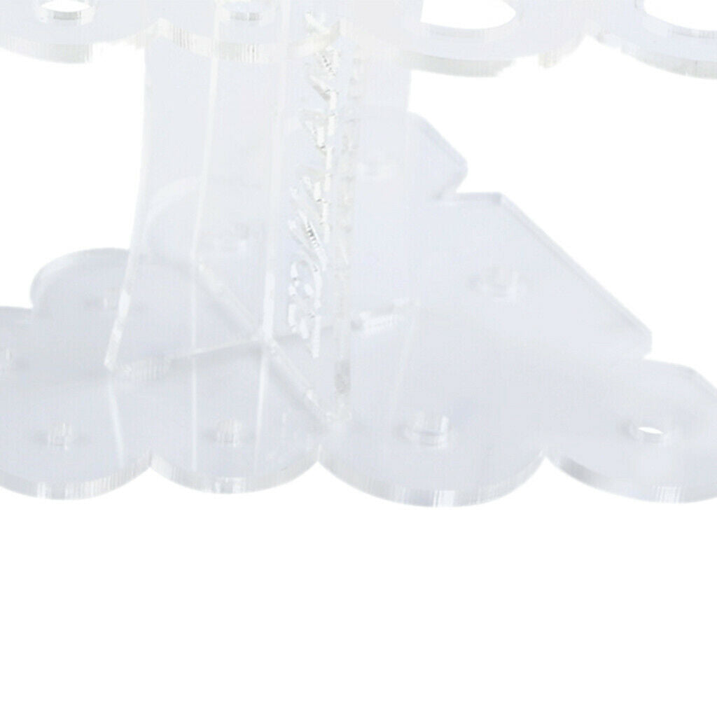 Acrylic 10 Holes Cosmetic Makeup Brushes Holder Stand Dryer Rack Clear