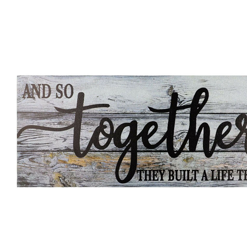 Wall Sign Hotel Hanging Decoration Handmade Rectangle Wall Arts Craft Plaque