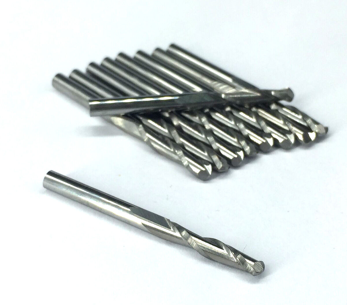 10 ball nose double flute CNC router bits OVL：38mm Φ 1/8"（Φ3.175mm）-CEL:17mm[M1]