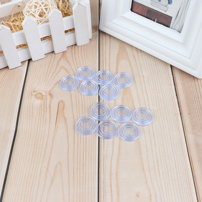 100pcs Furniture Glass Table Mat Non-Slip Insulating Silicon Soft Rubber Gask_DD