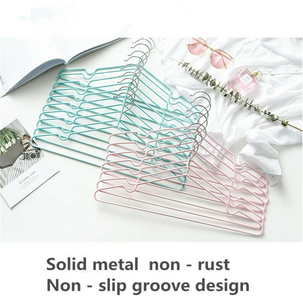 20pieces Clothes Hanger Heavy Duty Coat Hanger Rack Bathroom Blue/Lilac