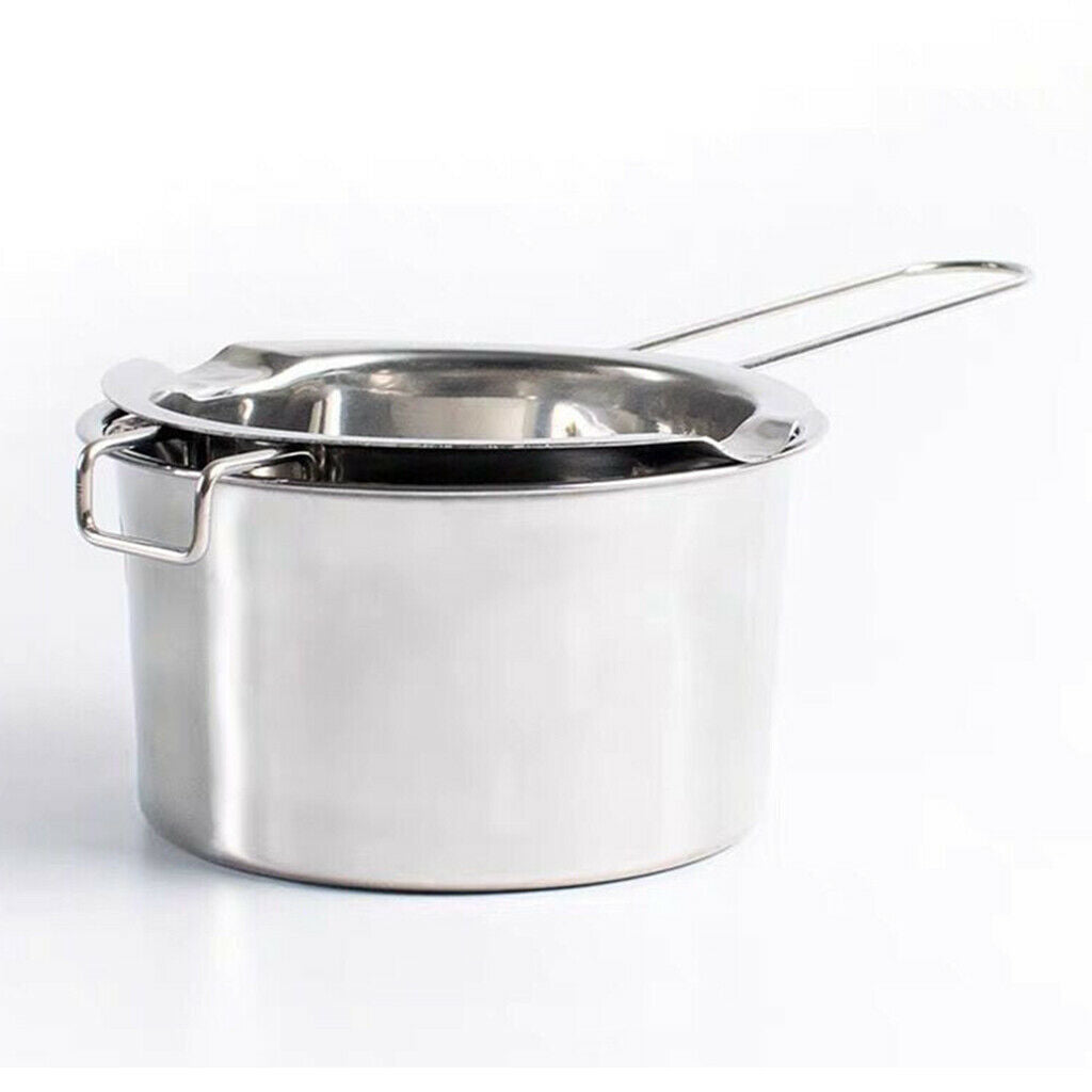 2x   Stainless   Steel   Wax   Melting   Pot   Double   Boiler   Tool   for