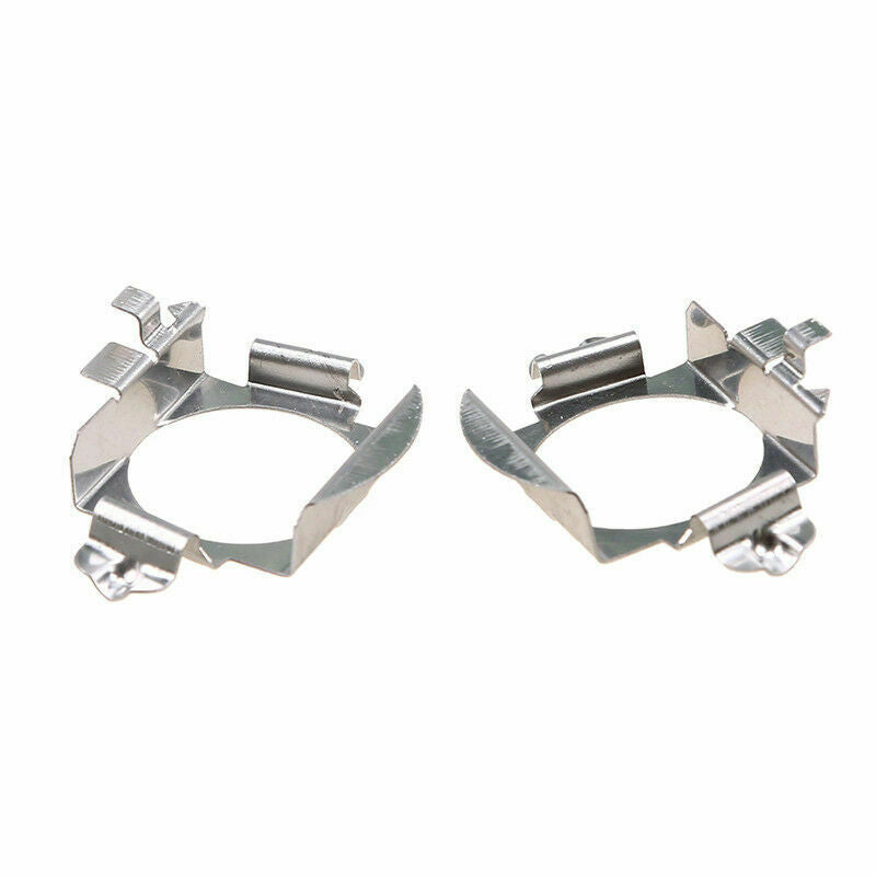 Pair H7 LED Headlight Bulb Holder Adapter Retainer Metal Part For Mercedes Benz
