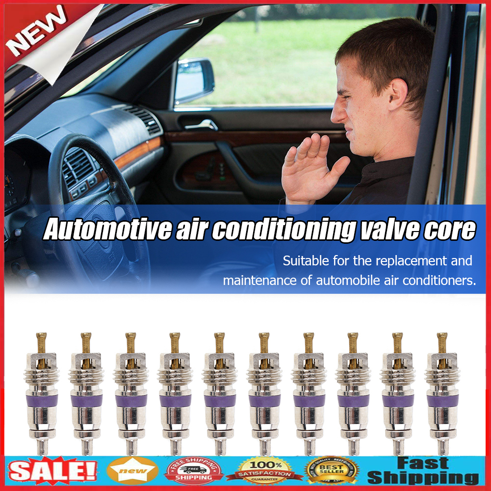 10pcs/lot Universal Copper R134a Car Auto A/C Air Conditioning Valve Cores @