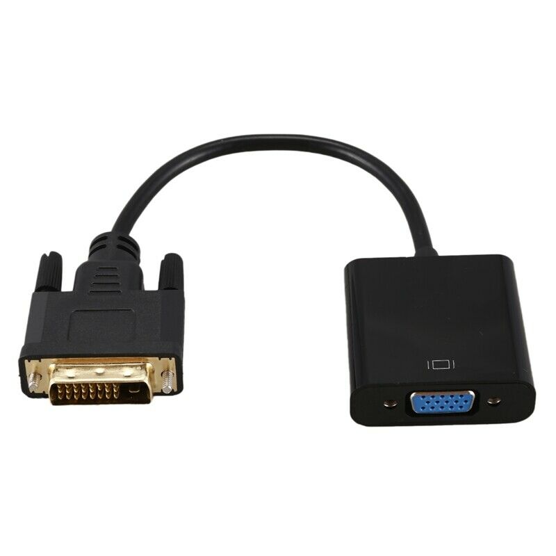 DVI to VGA Adapter Cable 1080P DVI-D to VGA Cable 24+1 25 Pin DVI Male to 15 PN4