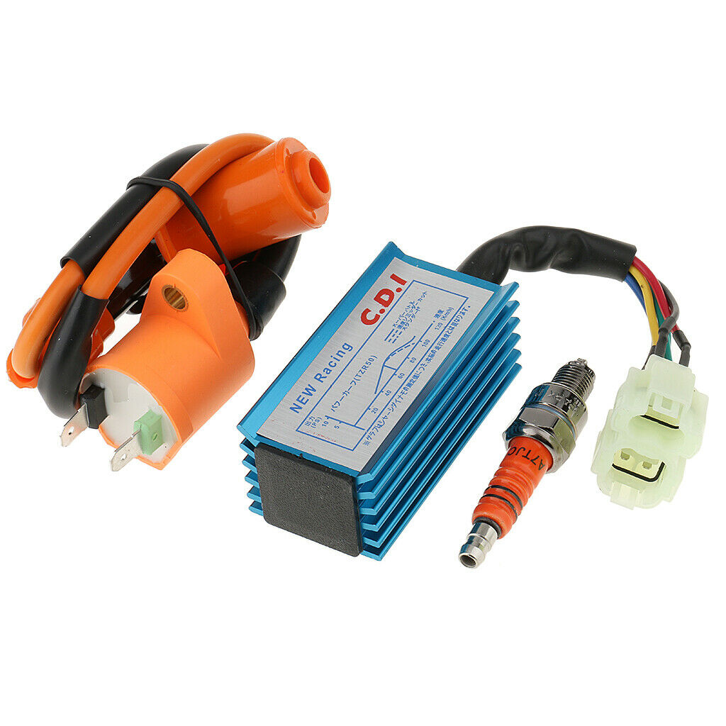 Starter Relay Ignition Coil Spark Plug CDI For Gy6 Scooter ATV 50cc-125cc