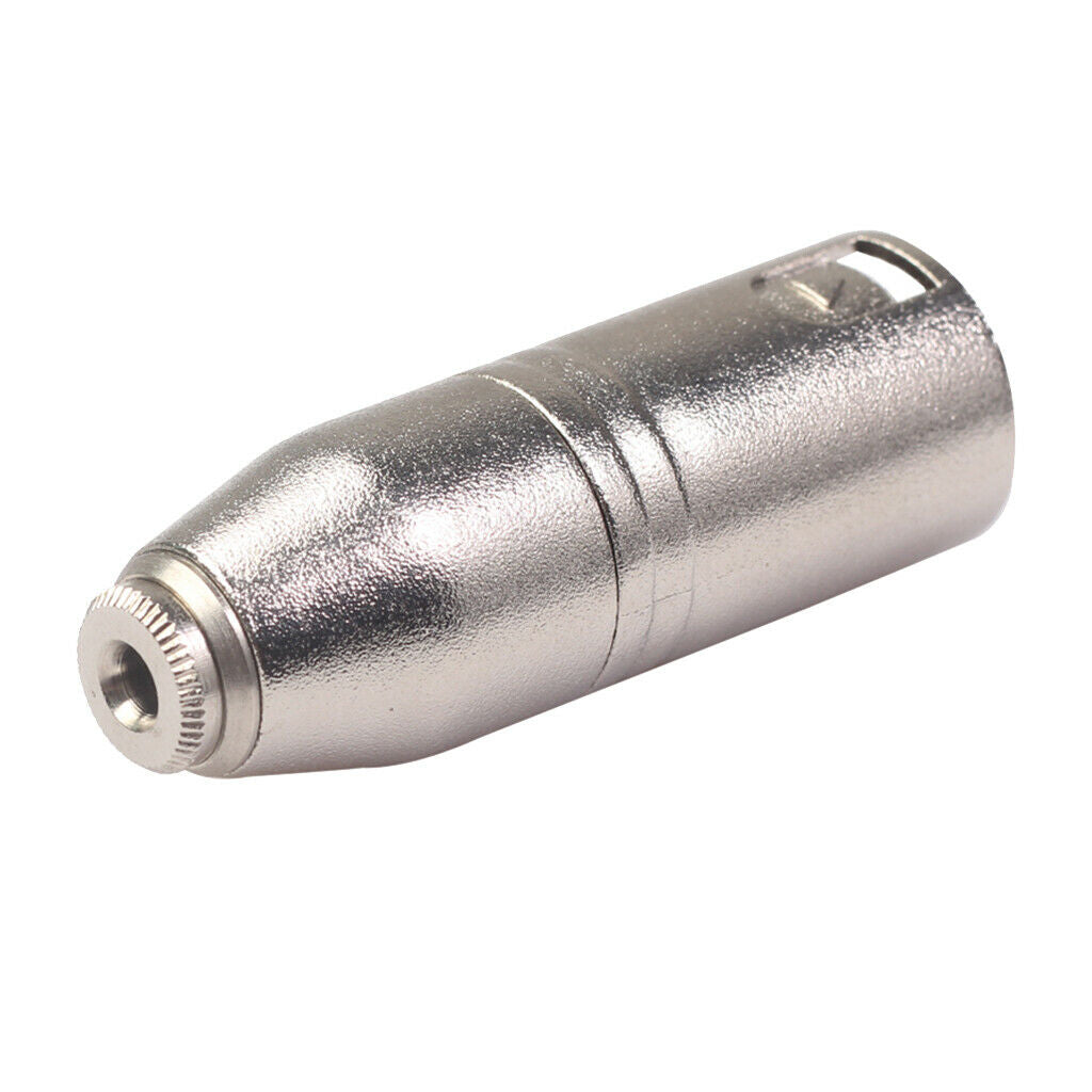 Alloy 3.5mm XLR 3-Pin Female to XLR 3-Pin Male SA533 54x18mm 0.71x2.13 inch