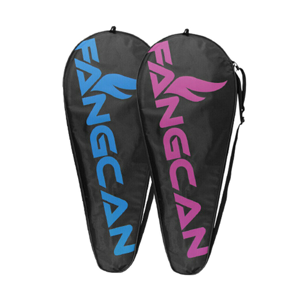 2X Waterproof Tennis Racket Bag Cover Badminton Squash Shoulder Pack Pink
