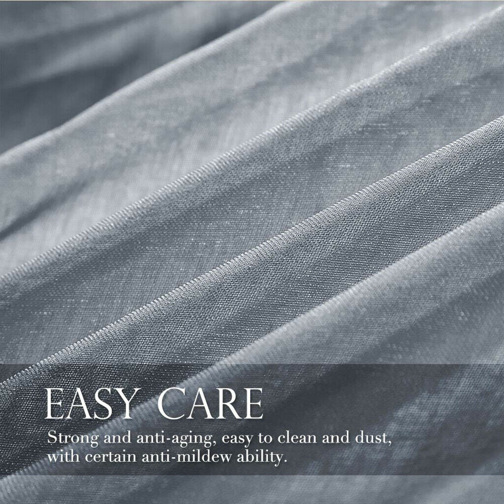 2pcs Voile Curtain Window Blackout Curtains For Home Bedroom