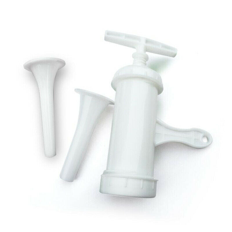Manual Sausage Fillers Machine Salami Maker Meat Stuffer Press Nozzle Funnel  DF
