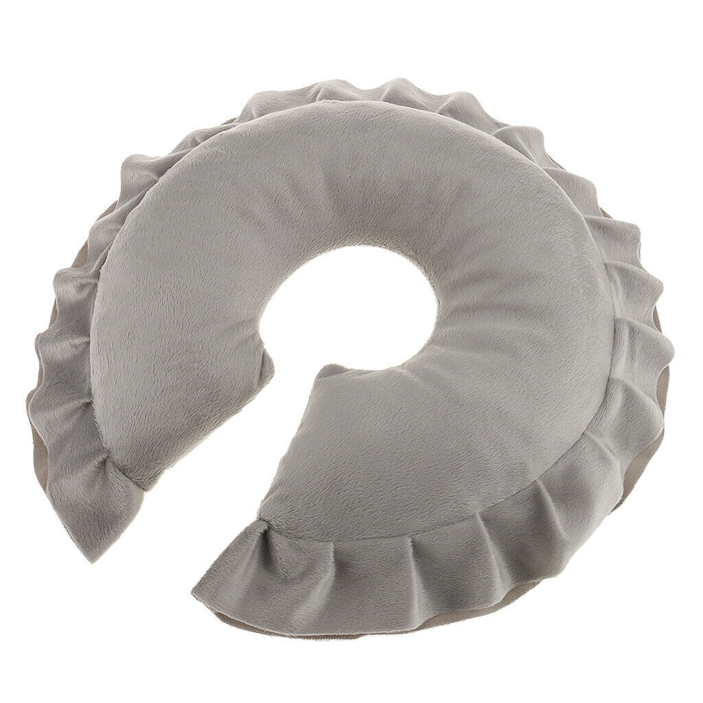 1Pcs Soft Spa Massage Table Cradle Face Pillow Neck Head Cushion Gray