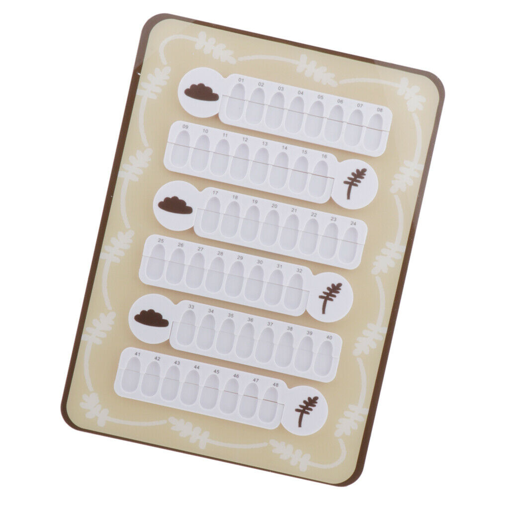 Magnetic UV Gel Polish Card 48 Colors Nail Art Colors Display Board Chart 05