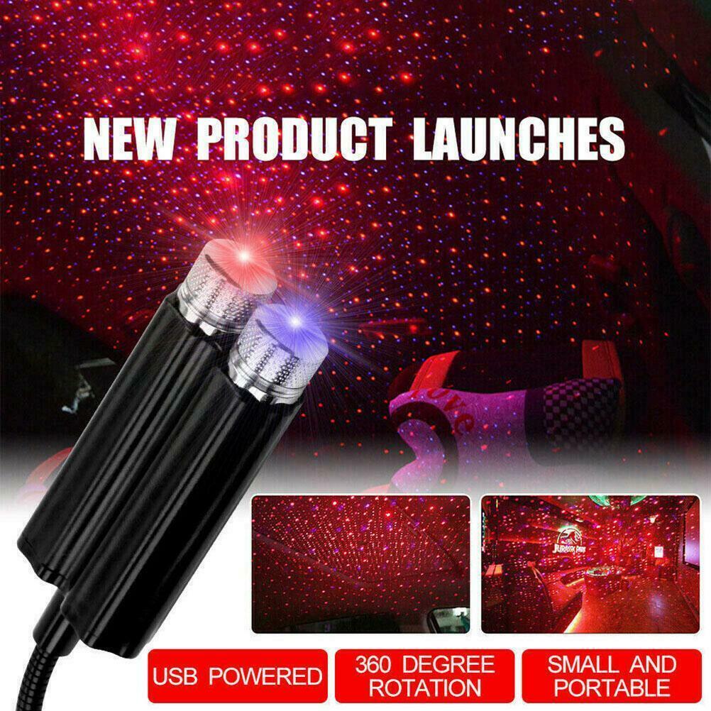 USB Star Night Light For Car Bedroom Roof Romantic Projector Atmosphere Lamp