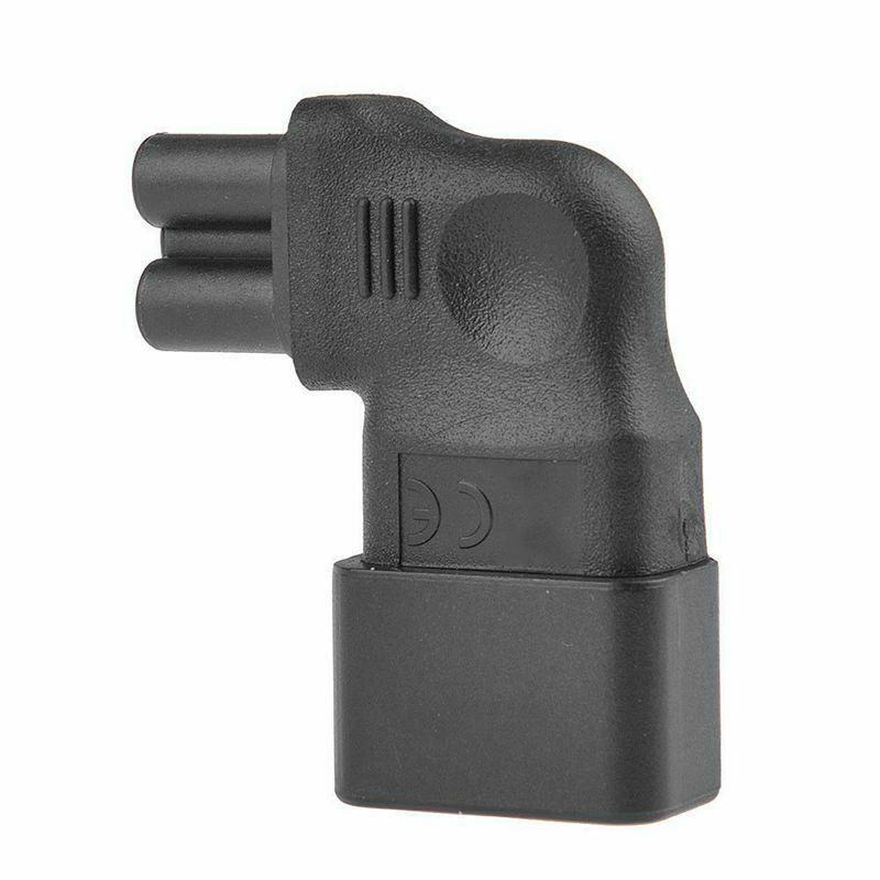 1x IEC 320 C14 to C5 90 degree Right Angled Sosket Power Adapter Extension P8QQ1