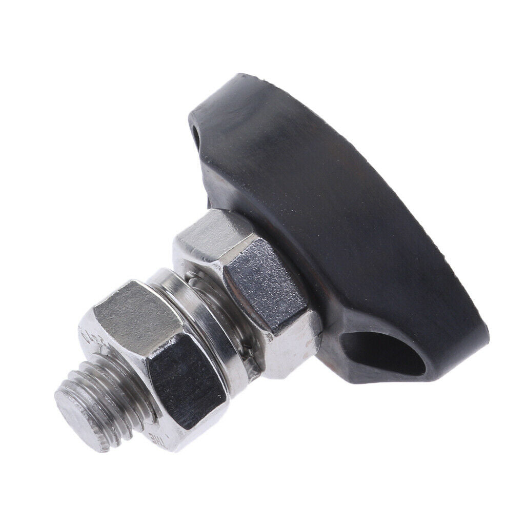 Stainless Steel Single Stud Power Ground Junction Block 8mm  Black
