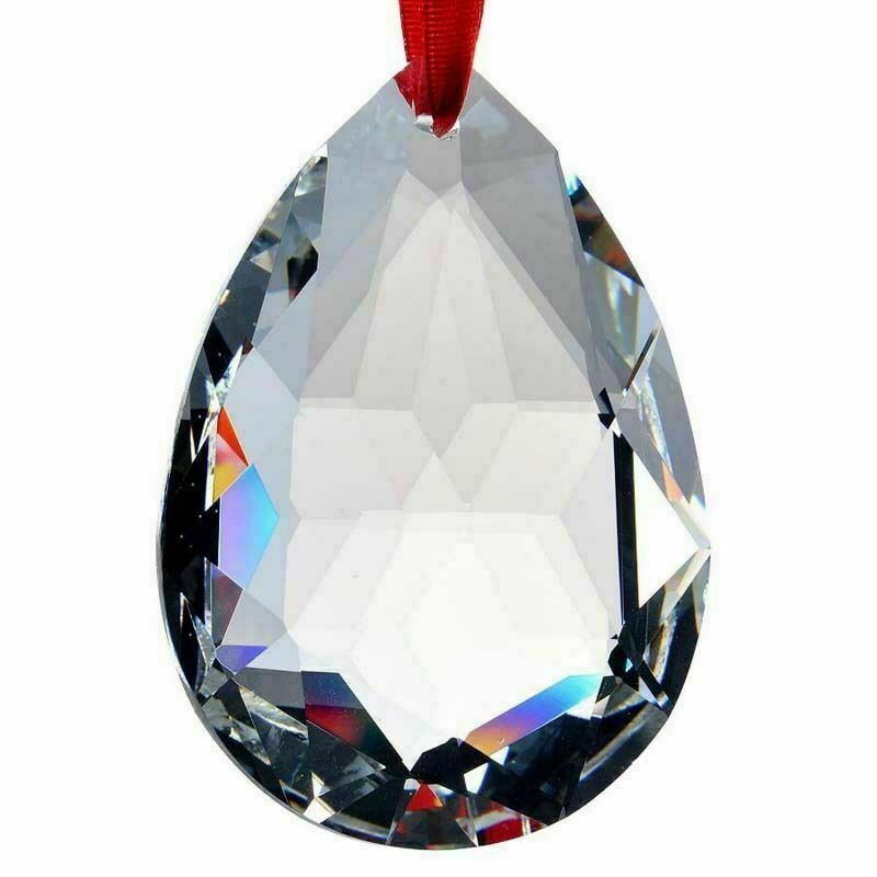50mm Clear Crystal Pendant Suncatcher Chandelier Lamp Part Prism Drop Hanging