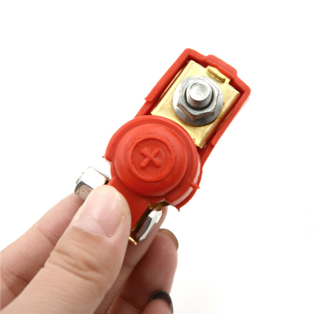 1 Pair Brass Positive Nagative Car Battery Terminal Clamp Clips Connecto.DD