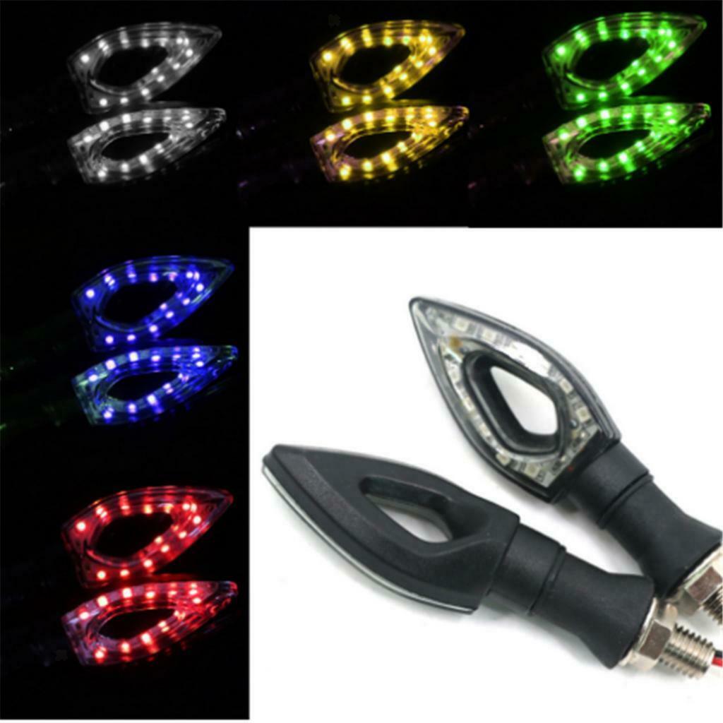 1 xYellow light Motorcycle LED Turn Signal Indicator Lights 12 Leds 12V