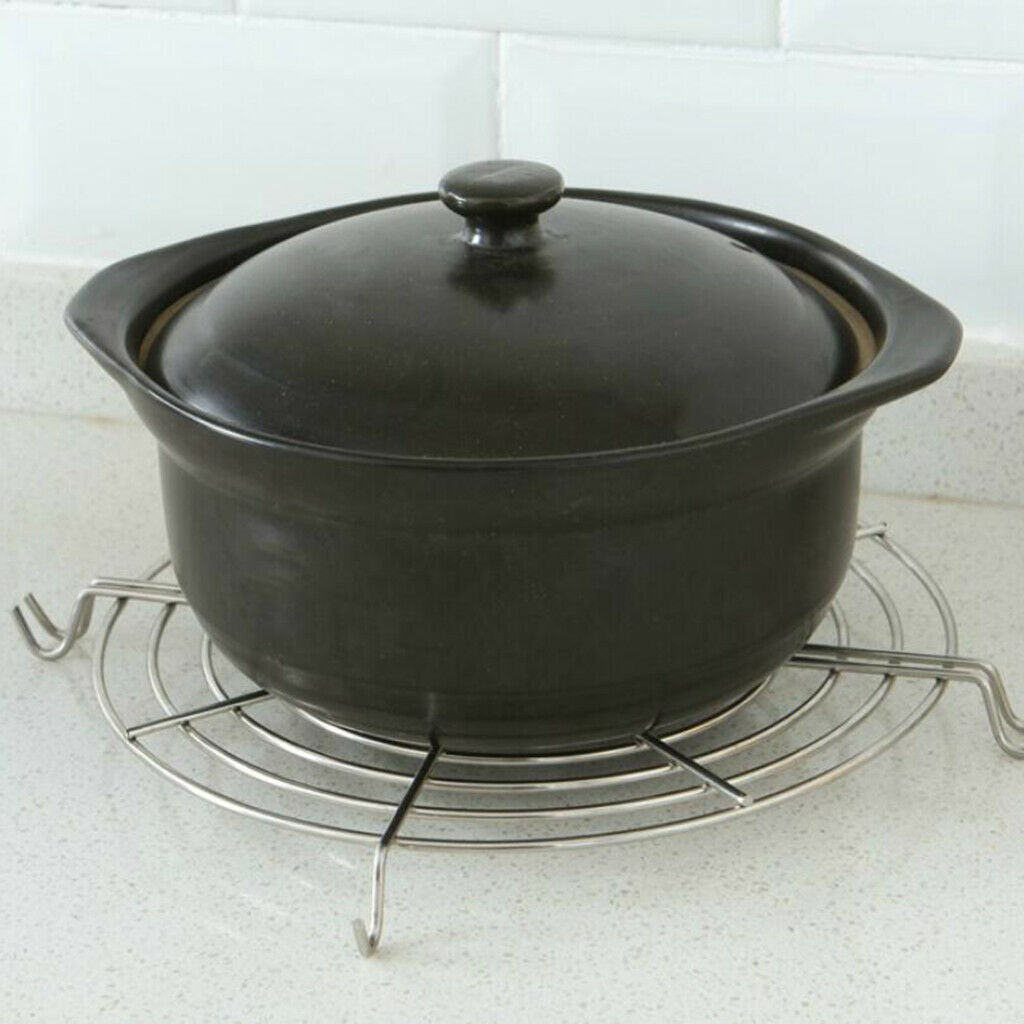 Stainless Steel Oil Drain Rack Steamer Frying Tray Frying Rack for Fry Pan