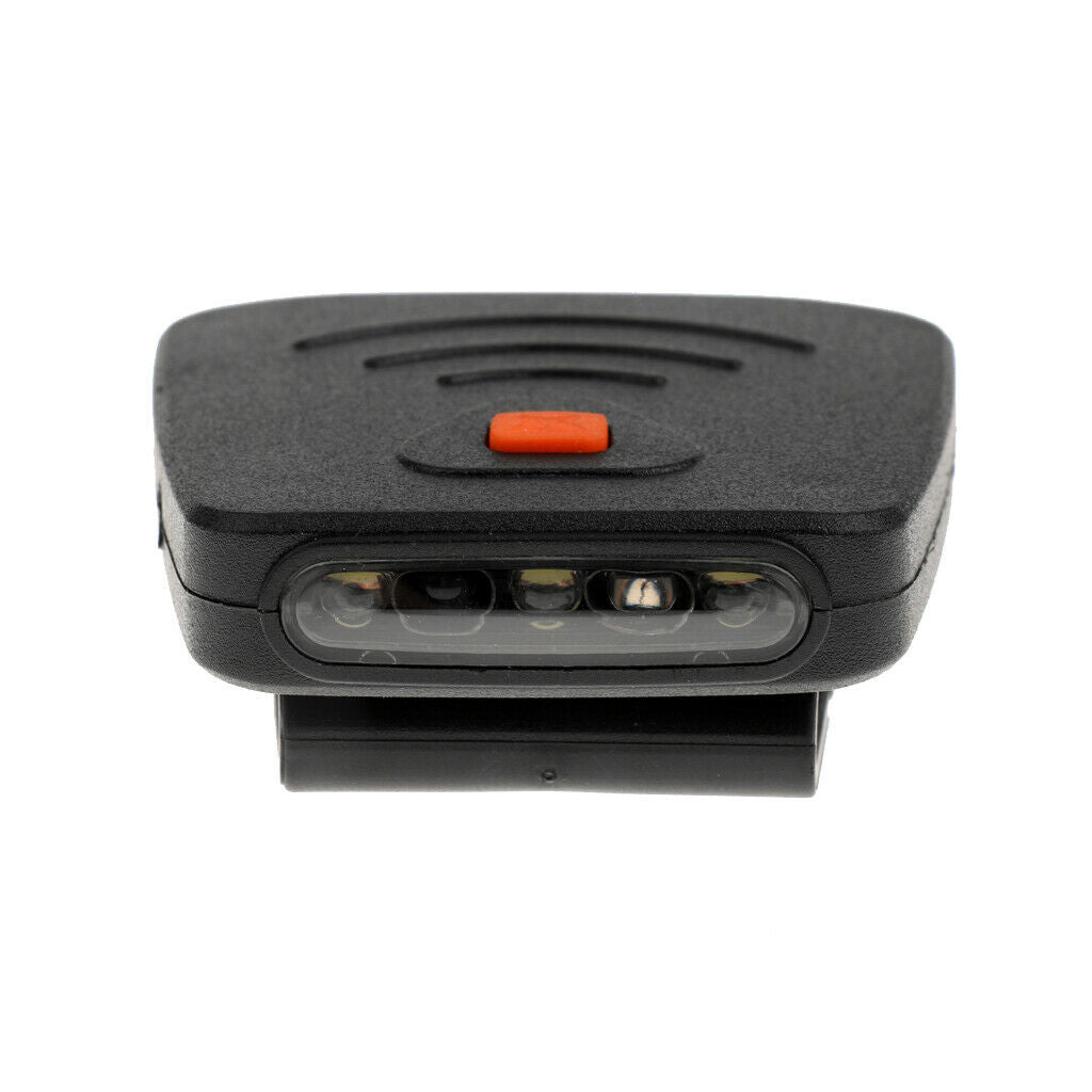 3 LED Headlamp Outdoor USB Rechargable Fishing   Clip Lamp Light Black