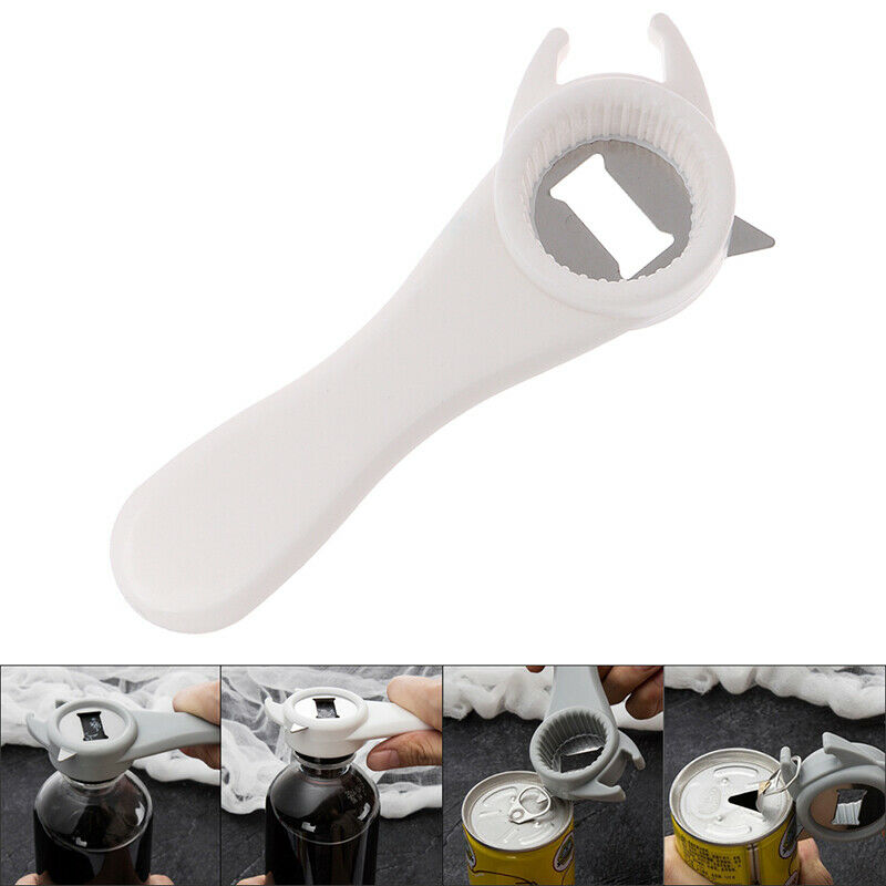 4 in 1 Can Bottle Opener Jar Container Lid Kitchen Drink Beer Bar Tool Us.l8
