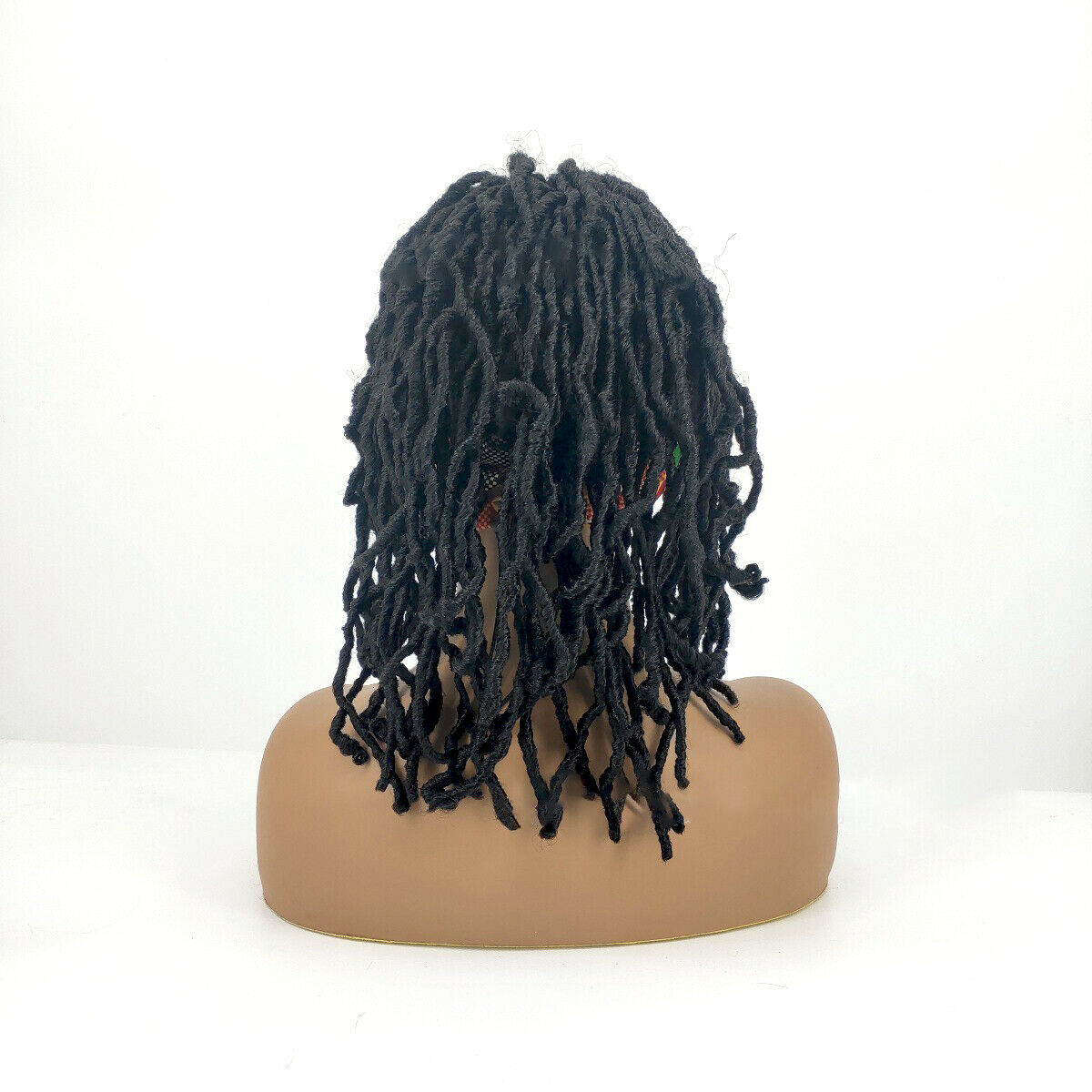 30cm African Faux Locs Wrap Wigs for Black Women Twist Curly Locs Headband Wigs
