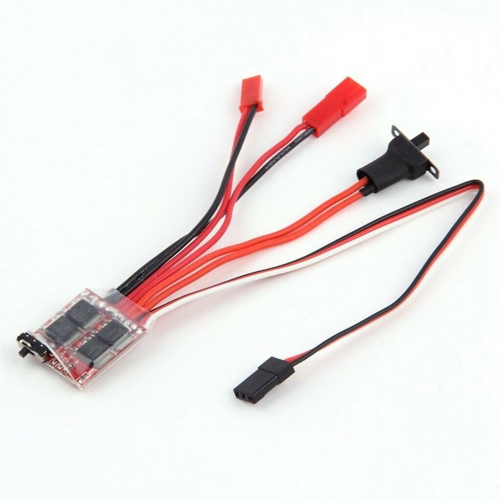20A Brushed ESC for RC Crawler Tank Car Boat Models 3-9.4V without Brake