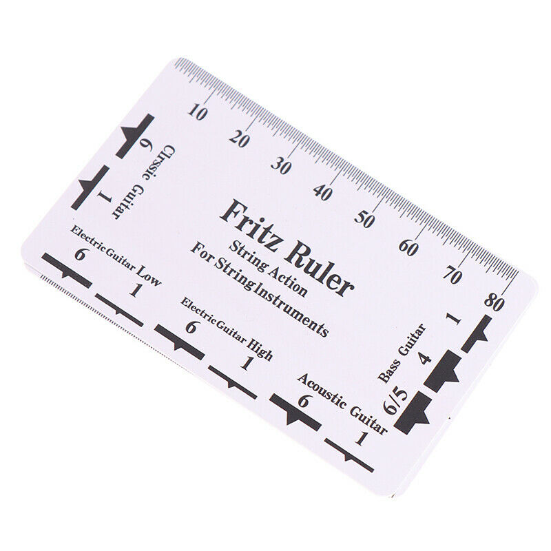 2pcs Guitar String Action Gauge String Pitch Ruler Measuring Tool Guitar .l8