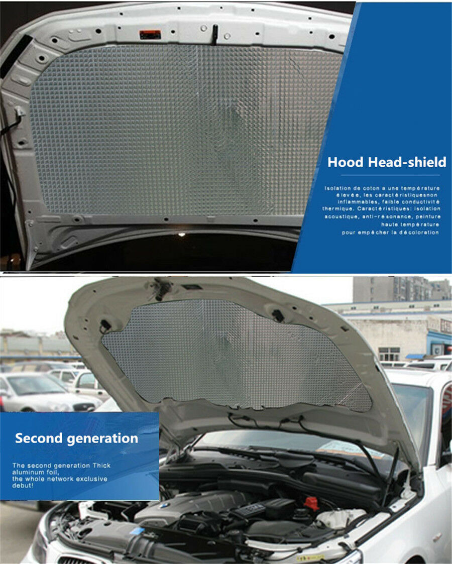10x10mm Car Firewall Sound Deadener Heat Insulation Deadening Mat Pad forVehicle