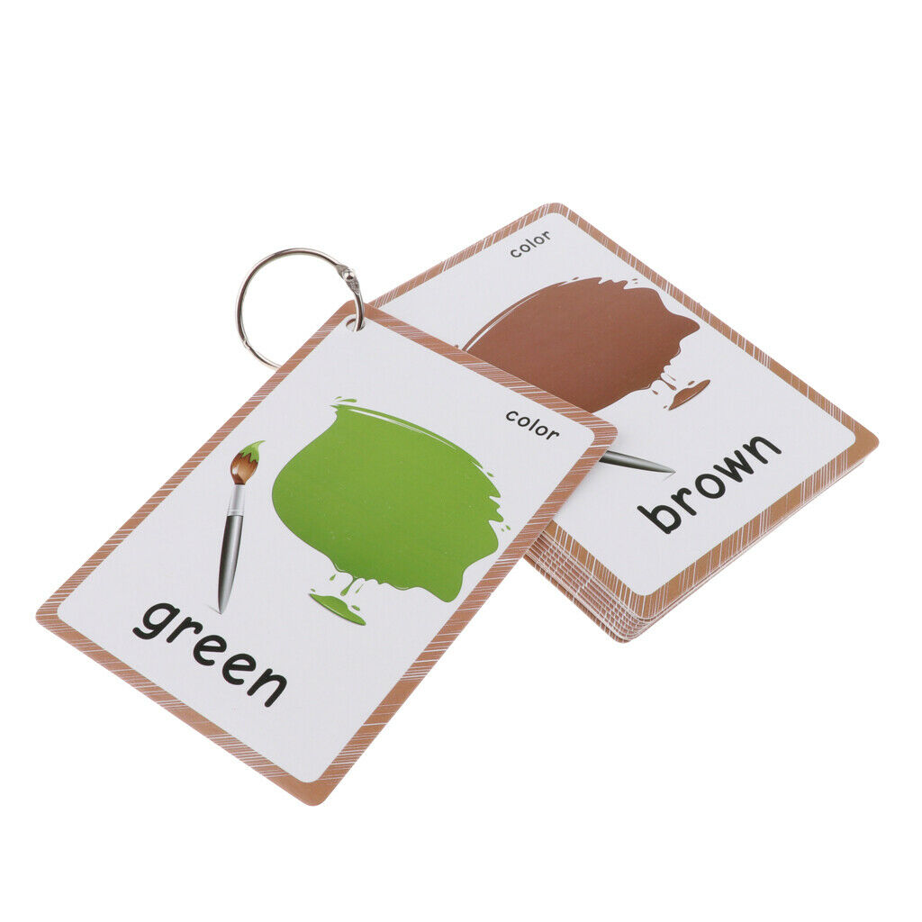 12Pcs Flash Cards Card Kids Flashcards Learning Educational Intellectual