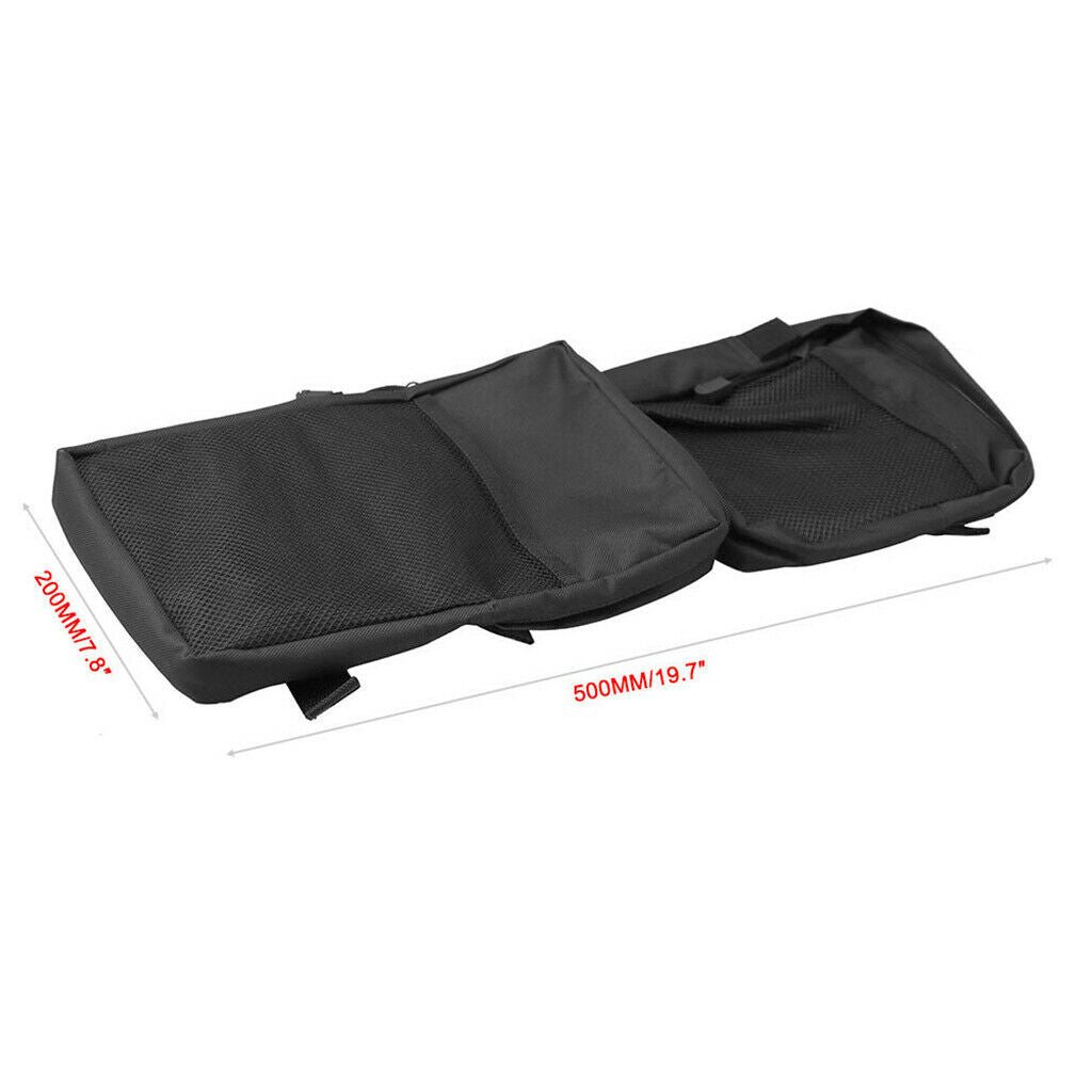 1 Pair ATV Fender Bags Waterproof Compatible with ATV UTV Hunting Black
