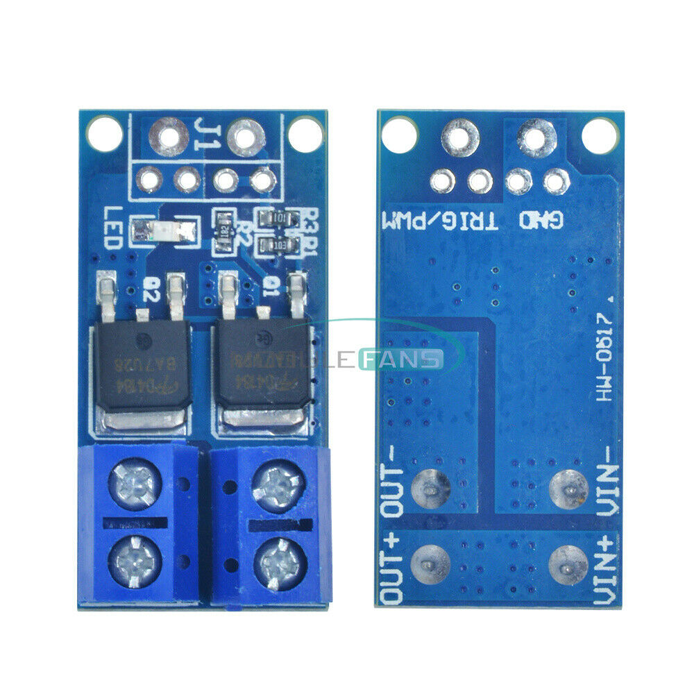 2PCS Trigger Switch Driver Module Dual MOS PWM Electronic Switch Panel 15A 400W