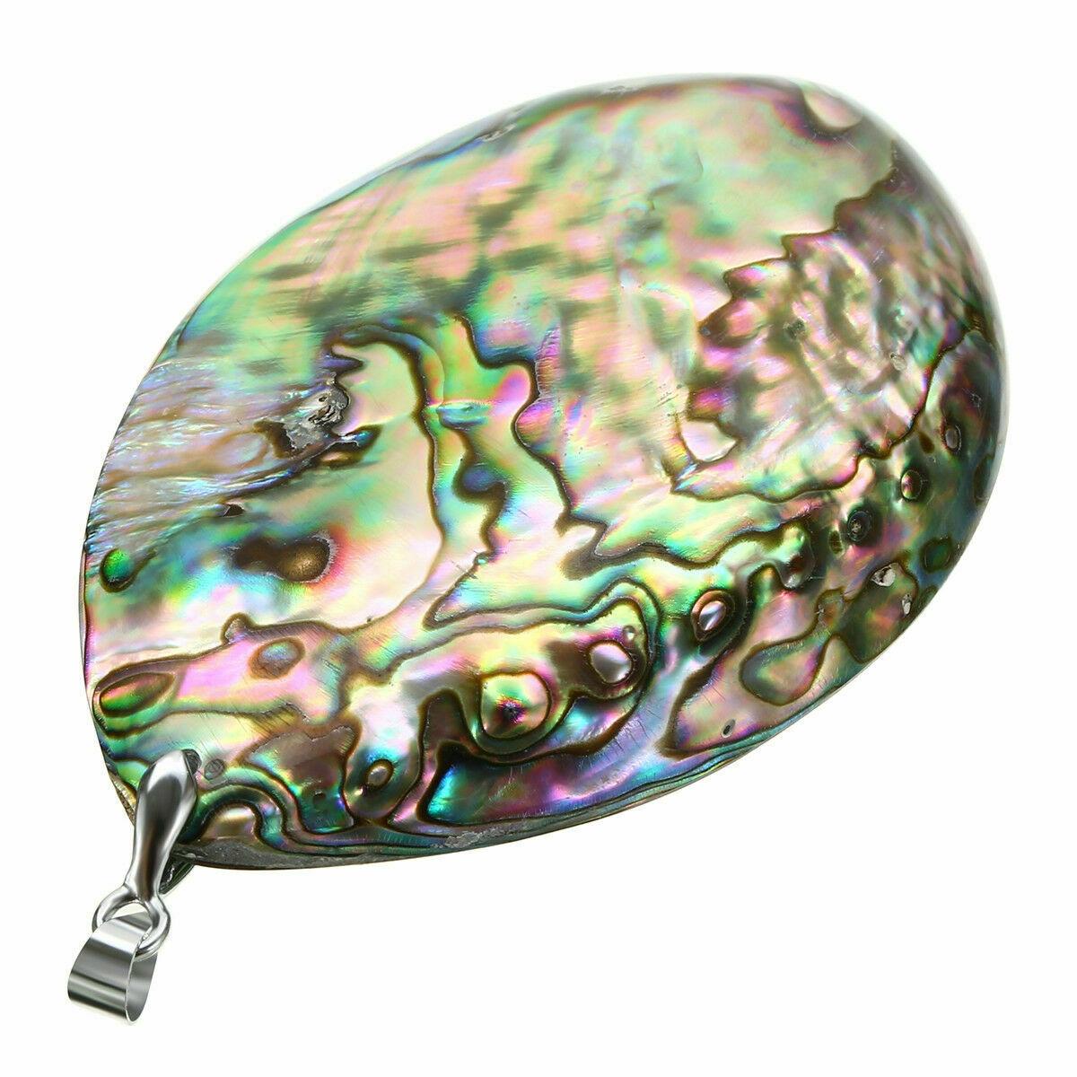 Seashell Abalone Shell Pendant Smudging Beach House Decor Natural Rainbow Gifts