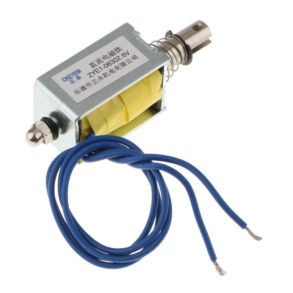 2x Linear Mini Push Pull Solenoid Electromagnet Reset DC6V