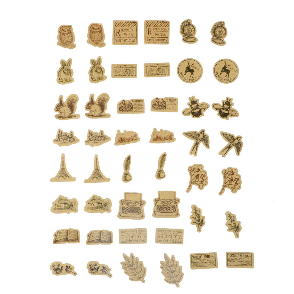 46pcs All Things In The World Label Stickers DIY Diary Album Decor Sticke.l8