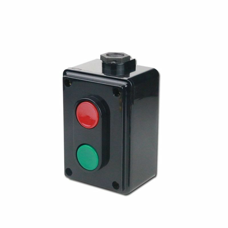 2PCS Push Button Switch Station Momentary NO AC 500V 5A Red Green Screw terminal