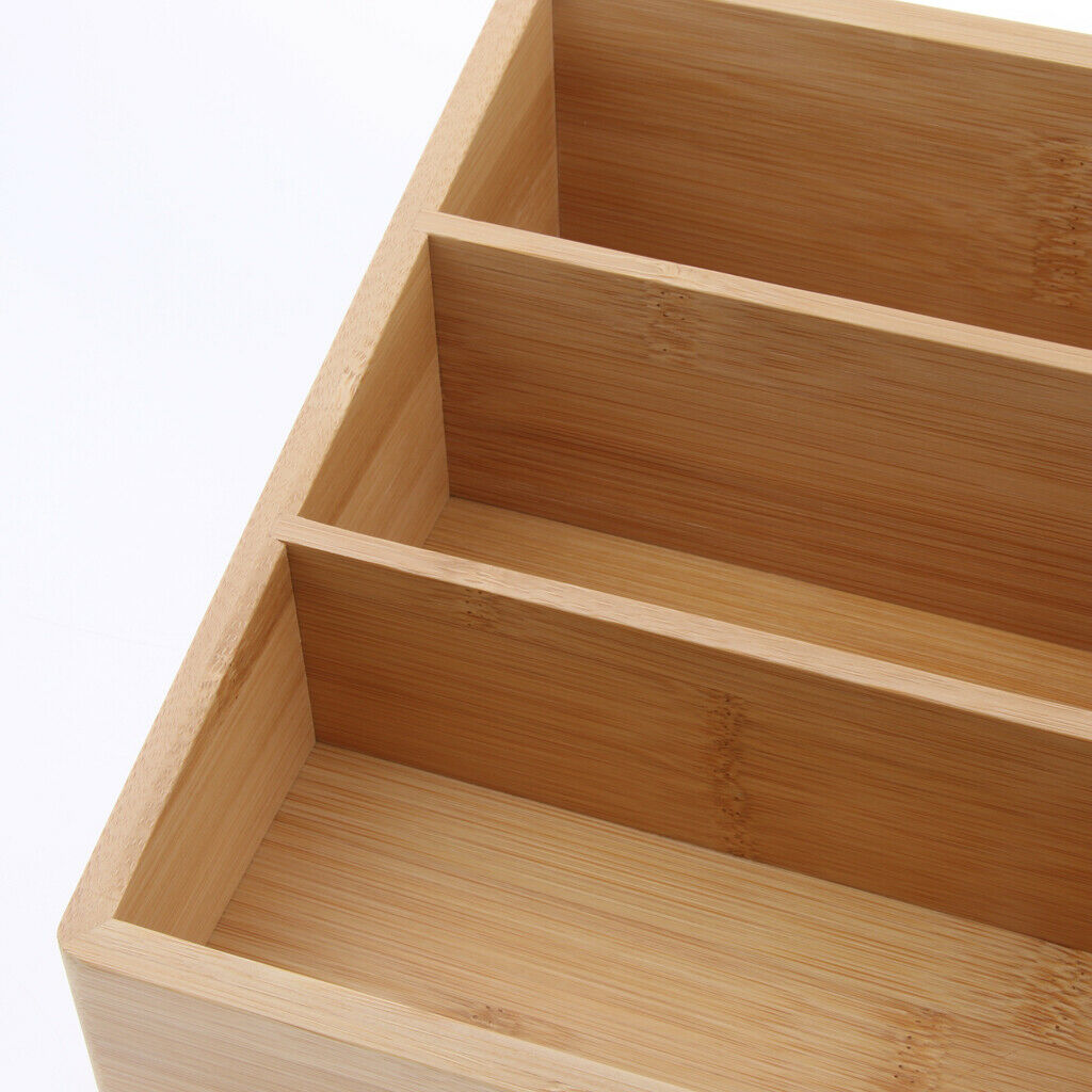 2 Pcs Wood Makeup Storage Organizer Cosmetic Storage Box For Neat Countertop