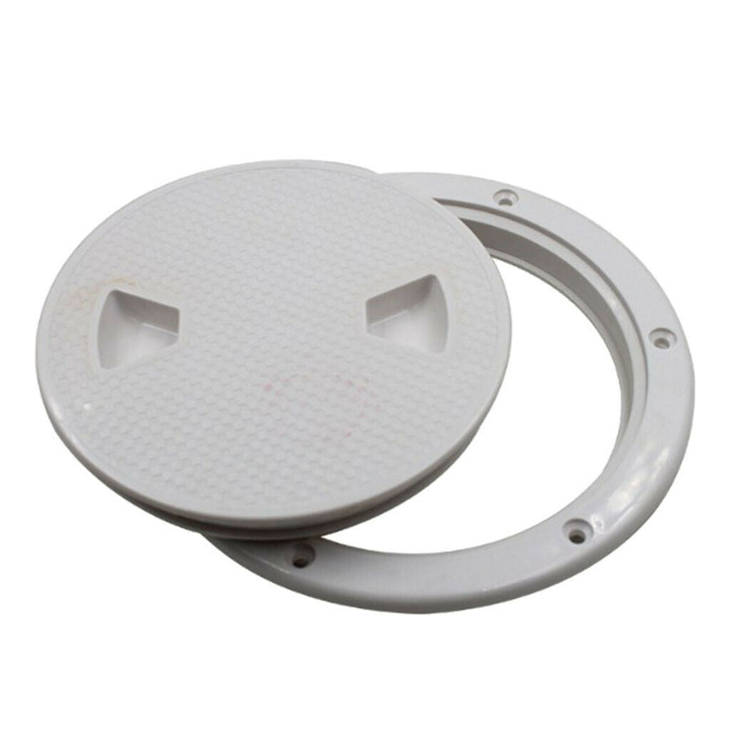 2Pcs Boating 6inch Deck Inspection Access Hatch Screw Out Plate Detachable
