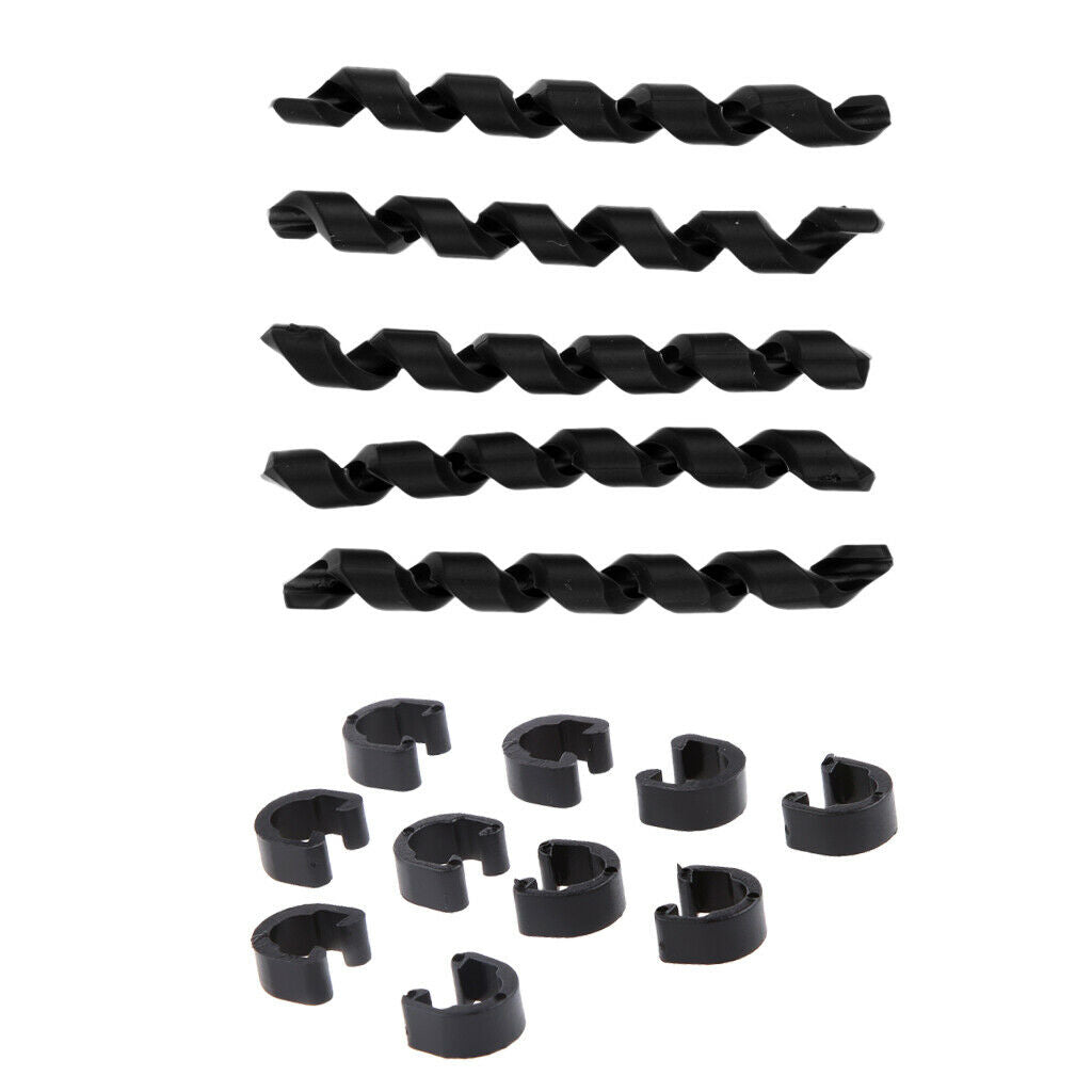 10Pc Bike C-Clip Cable Housing Guide + 5Pc