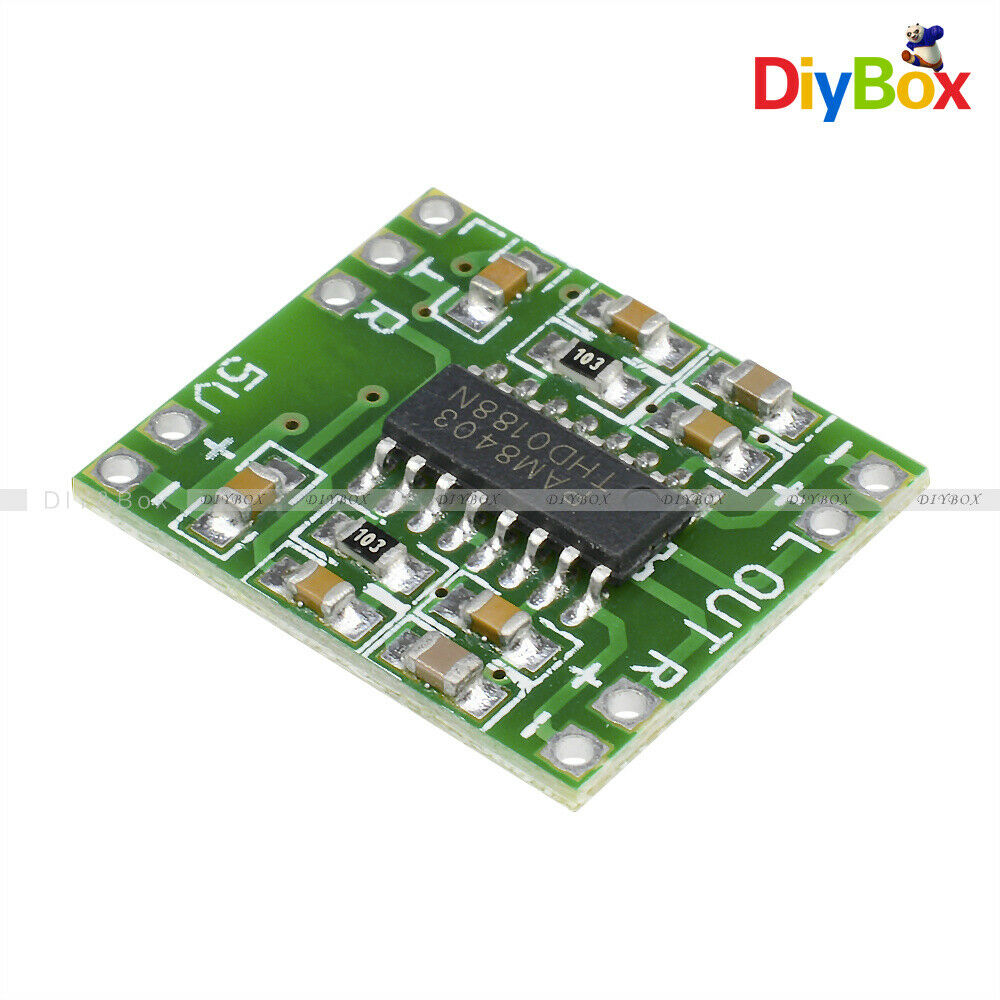 10PC Mini PAM8403 Audio Module 5V Digital Amplifier Board Class D 2*3W USB Power