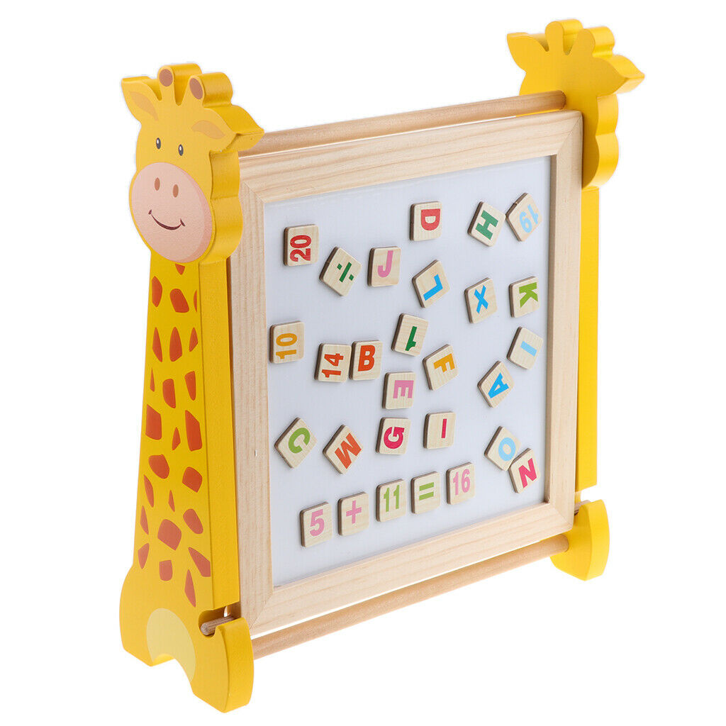 Abacus Learning Alphabet Math Number Toys, Magnetic Wooden Drawing Writing Board