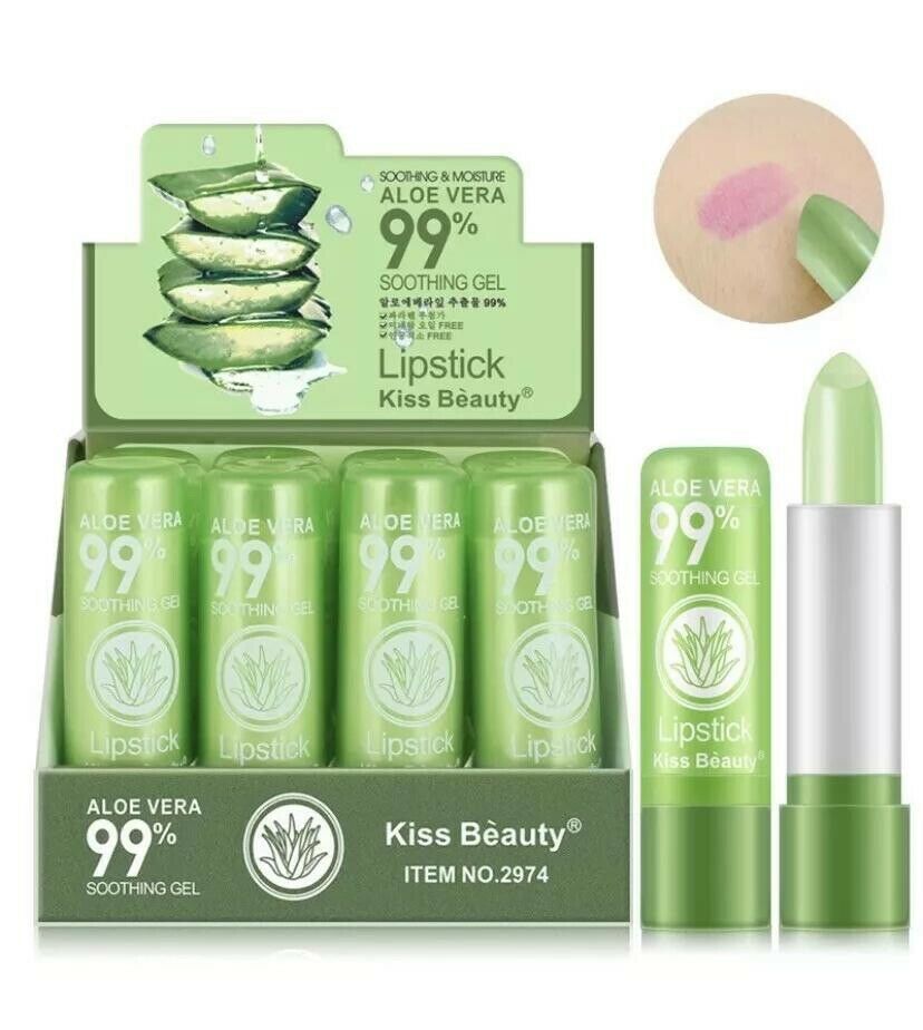 Long Lasting Aloe Vera Makeup Lipstick Color Mood Changing Moisturizing Lipstick