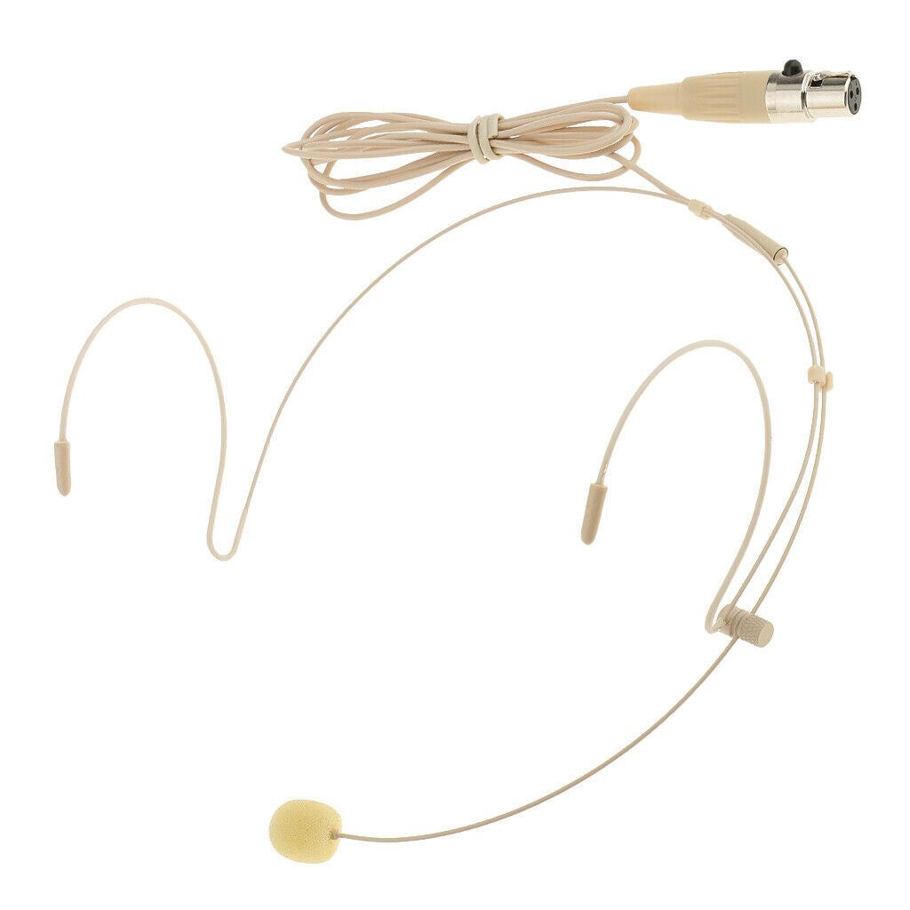 Foldable Ear Hook Headset Microphone Skin Color Musical Instruments 3Pin
