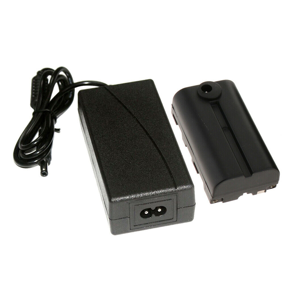 For Sony NP-F970 F750 F550 Dummy Battery Pack & AC-E6 AC Power Adapter Kit .