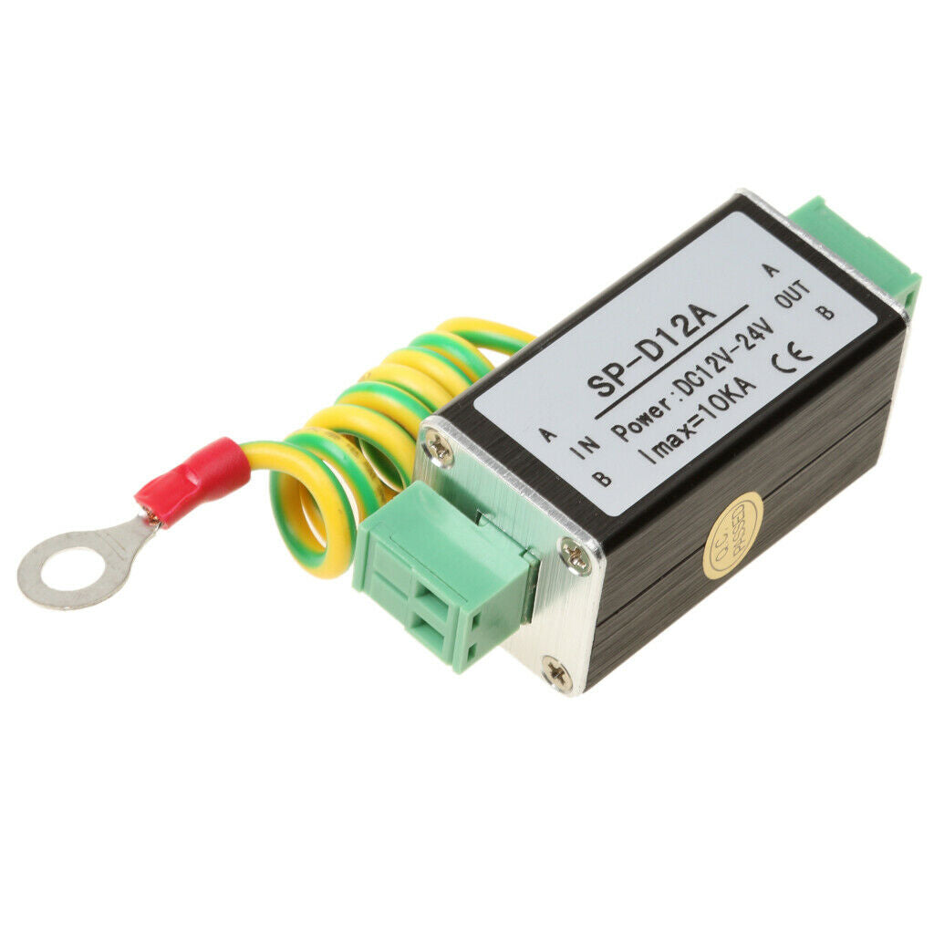 DC 12-24V Power Supply Surge Protector Suppressor Thunder & Arrester 10Ka