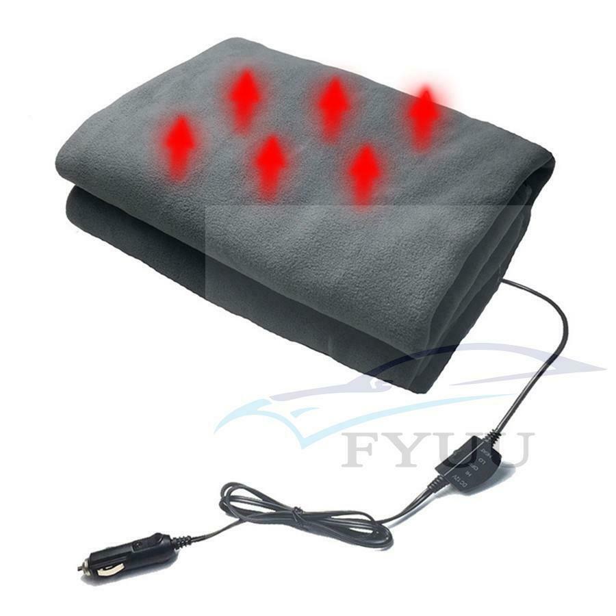 12V car heating blanket SUV Truck RV Electric Heating Blanket Carpet Grey