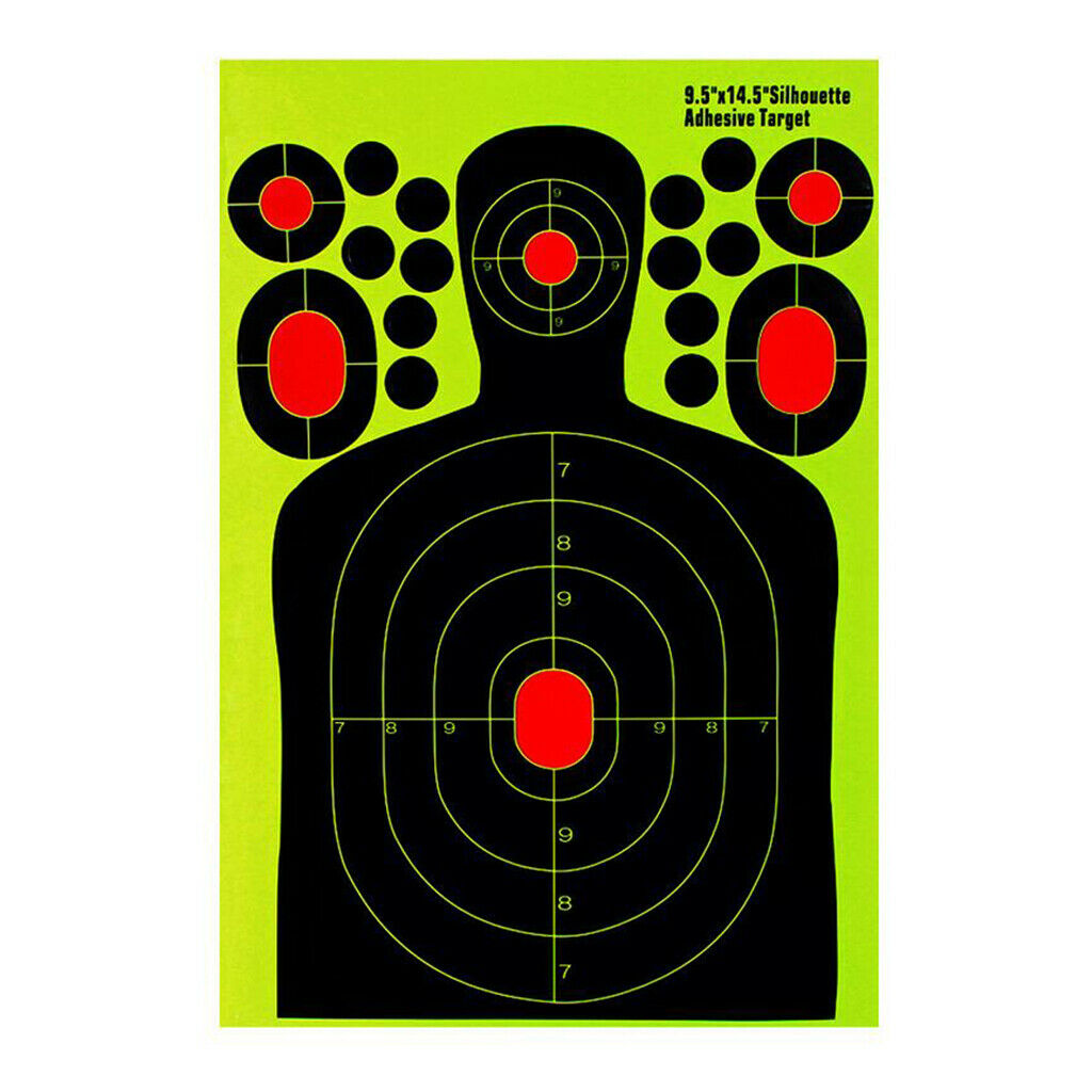 Set of 10 Shooting Targets Reactive Splatter for Shoot Training Accessories