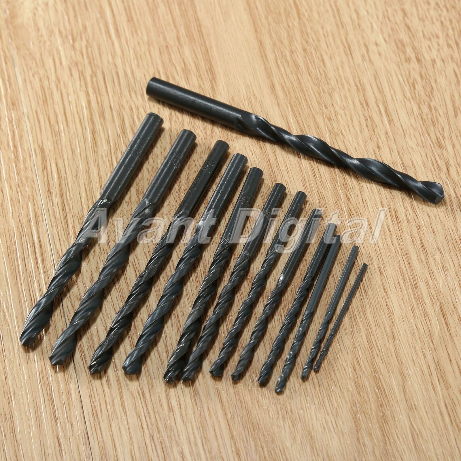 1.5mm-6.5mm HSS Steel Nitrogen Coated Straight Shank Twist Drill Bits 13pcs/Set