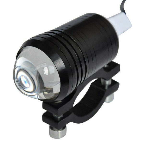 2PCS LED U1 Lens Motorcycle Bike Headlight Driving Fog Light Spot Lamp & Switch